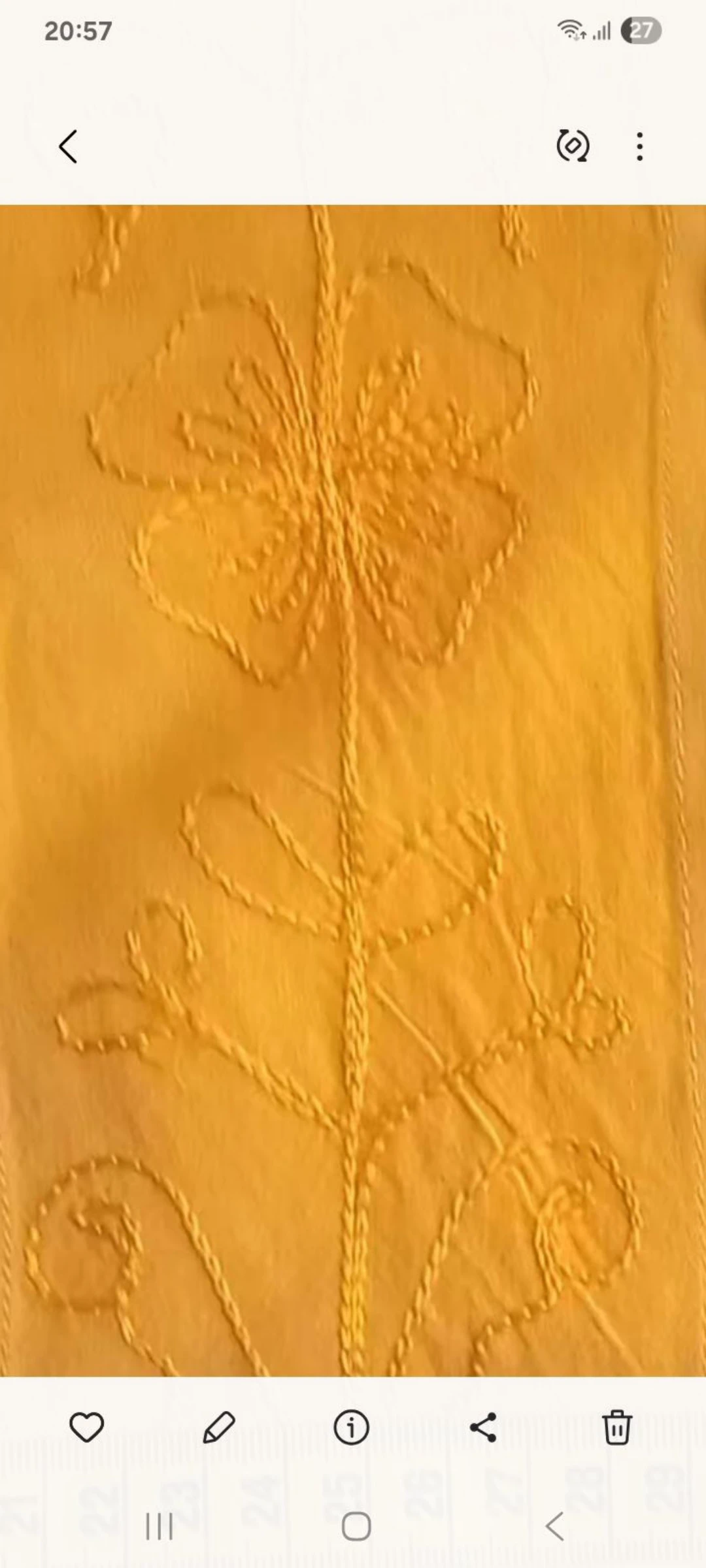 Top bordado com gradiente amarelo - T 2(M) Feito na Índia - Novo – photo 3